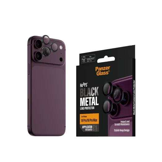 PanzerGlass Hoops Camera Lens Protector iPhone 18 Pro & 18 Pro Max - Black