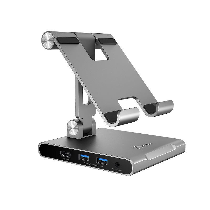 j5create Multi-Angle Tablet Stand w/ USB-C Docking Station