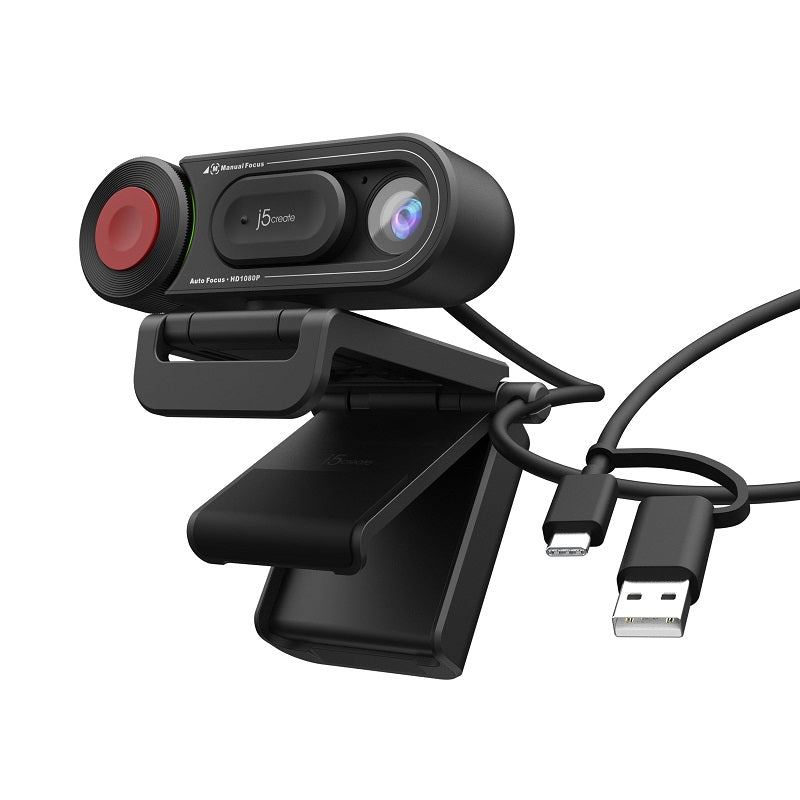 j5create 1080p HD USB Webcam w/ Auto & Manual Focus Switch