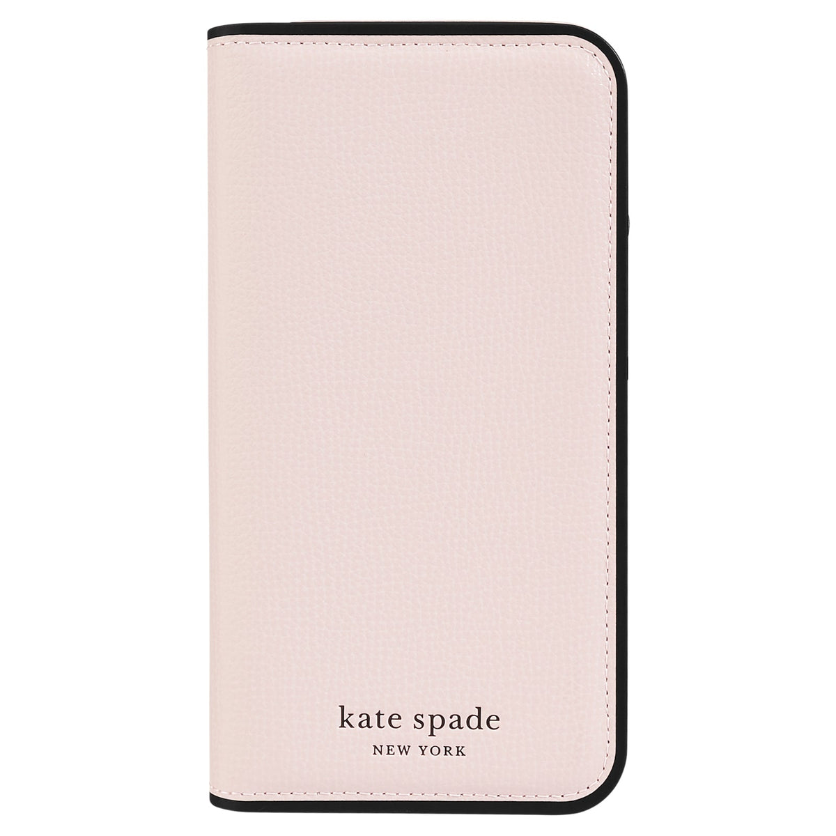 Kate Spade New York Folio Case iPhone 15 / 14 / 13 Standard 6.1 inch - Pale Vellum and Black