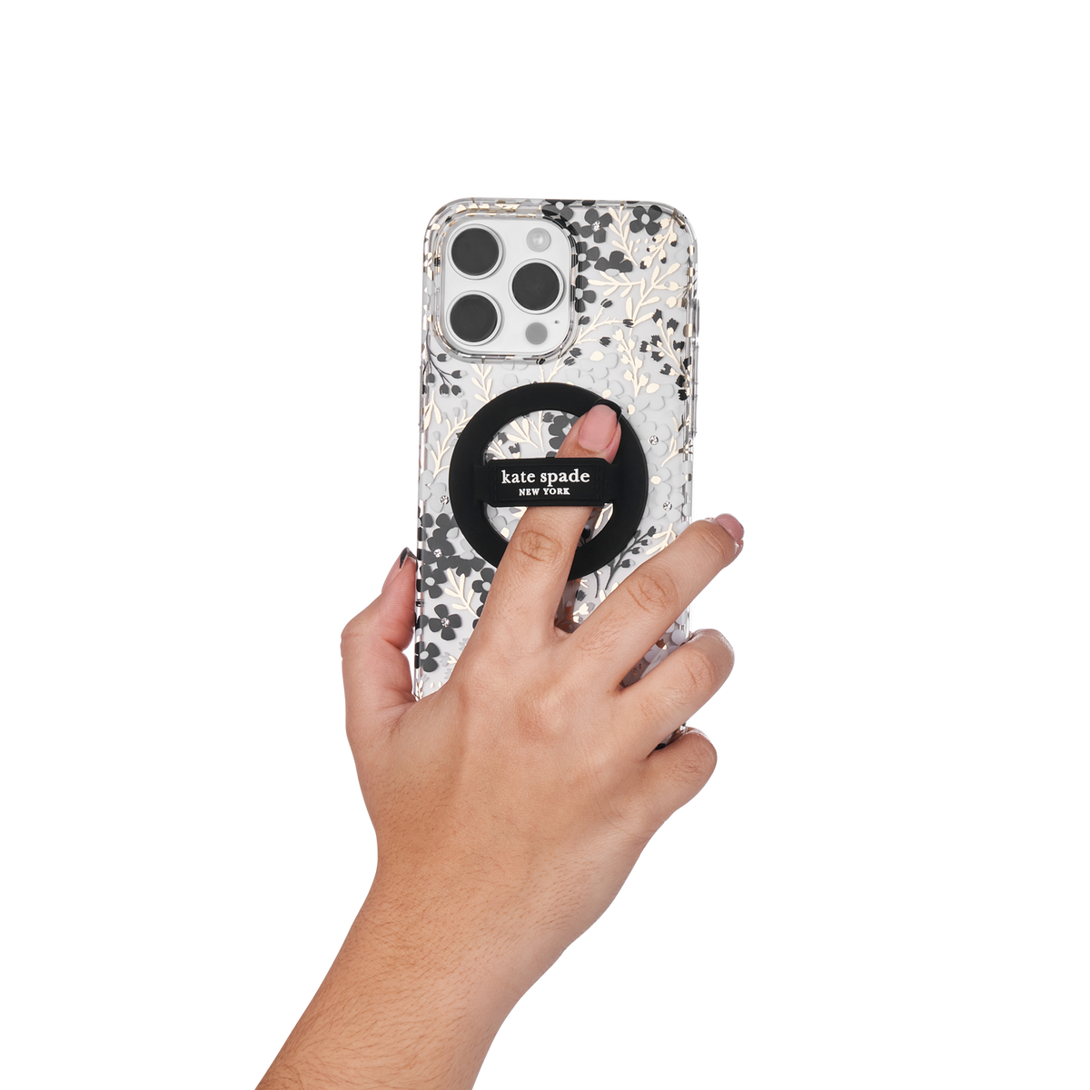 Kate Spade Magnetic Loop Grip For MagSafe - Black