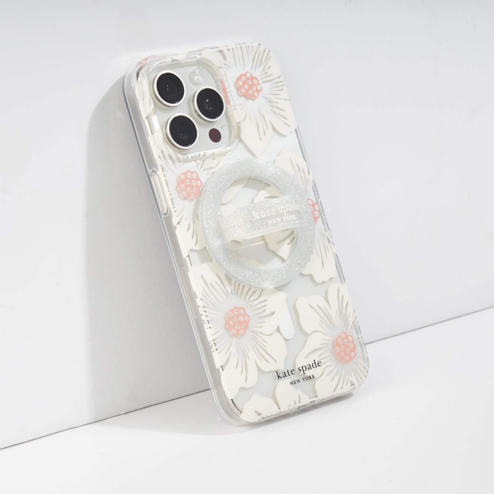 Kate Spade Magnetic Loop Grip For MagSafe - Sparkle Silver