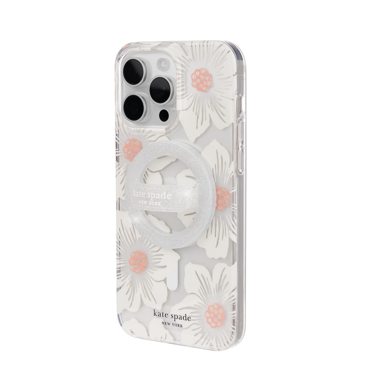 Kate Spade Magnetic Loop Grip For MagSafe - Sparkle Silver