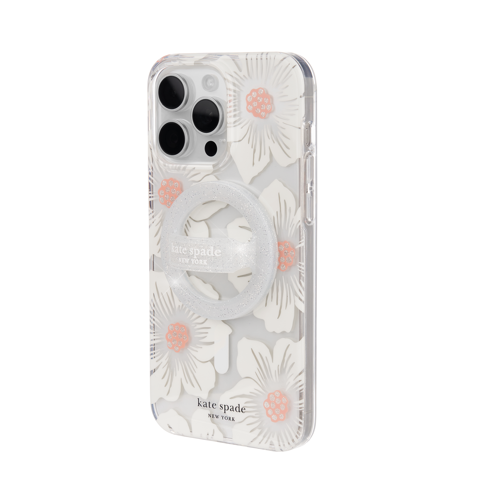 Kate Spade Magnetic Loop Grip For MagSafe - Sparkle Silver