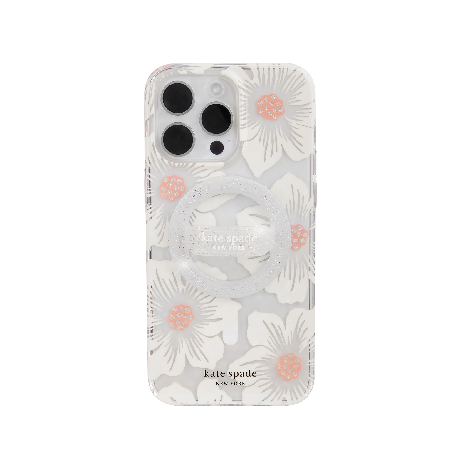 Kate Spade Magnetic Loop Grip For MagSafe - Sparkle Silver