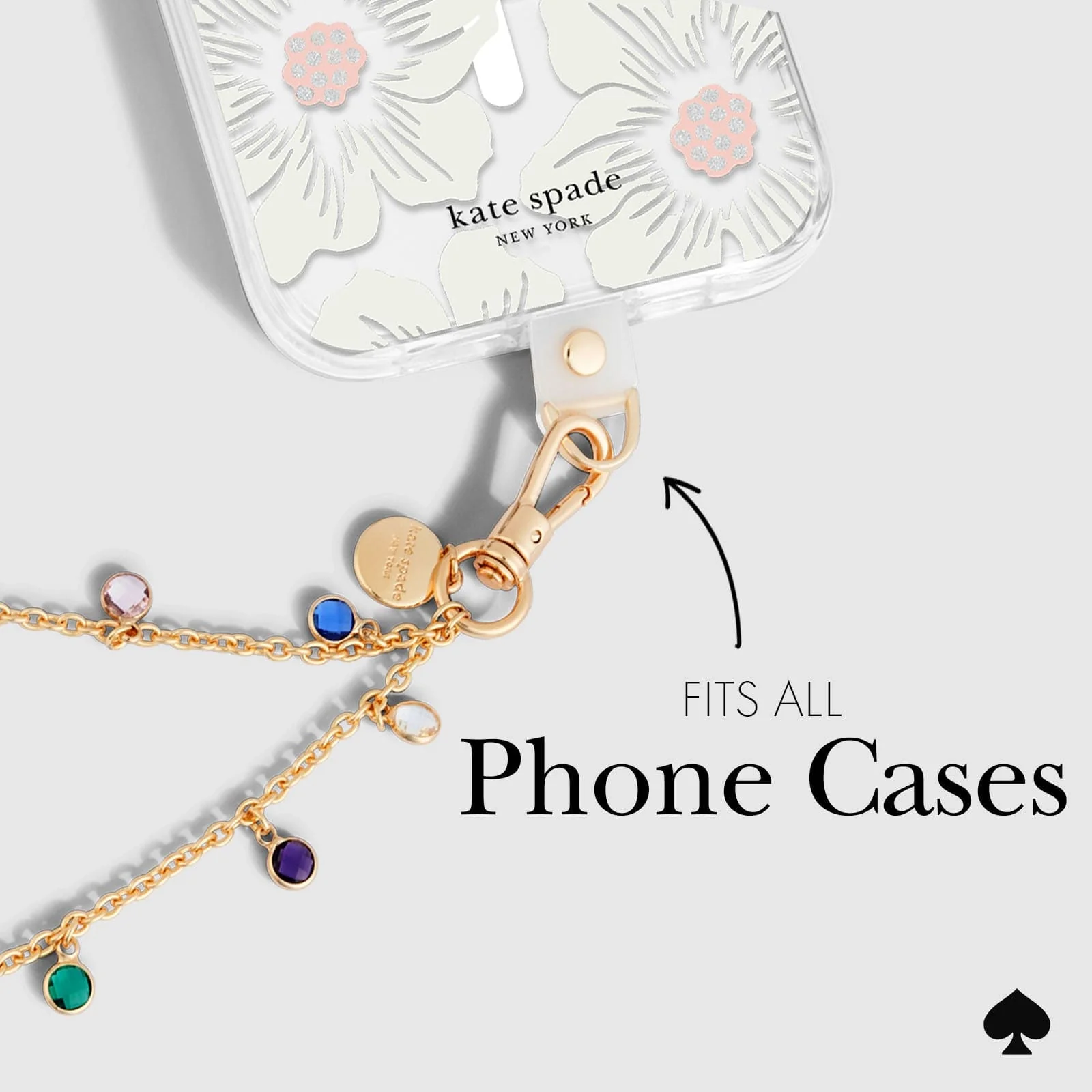 Kate Spade Phone Charm Wrist Strap - High Shine