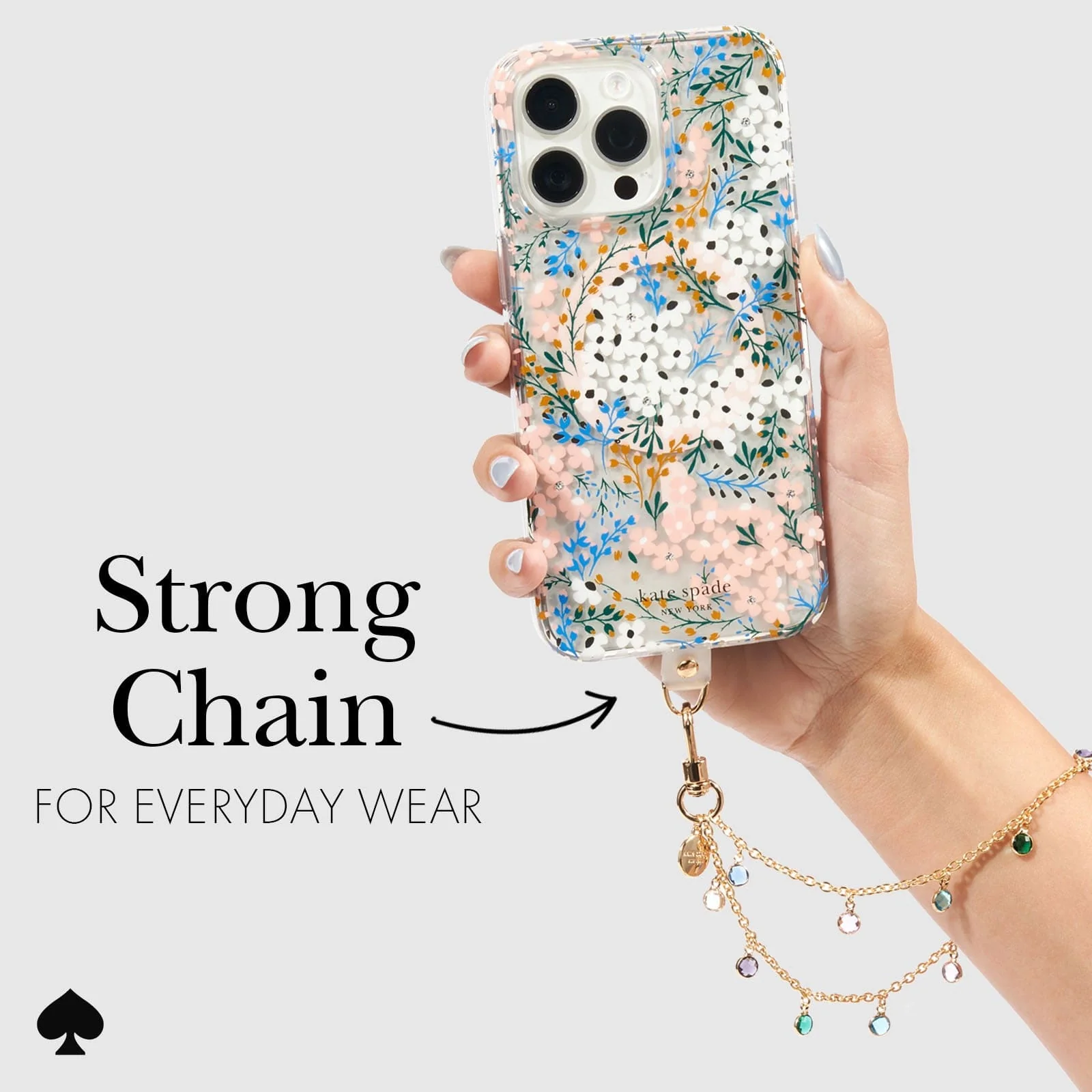 Kate Spade Phone Charm Wrist Strap - High Shine