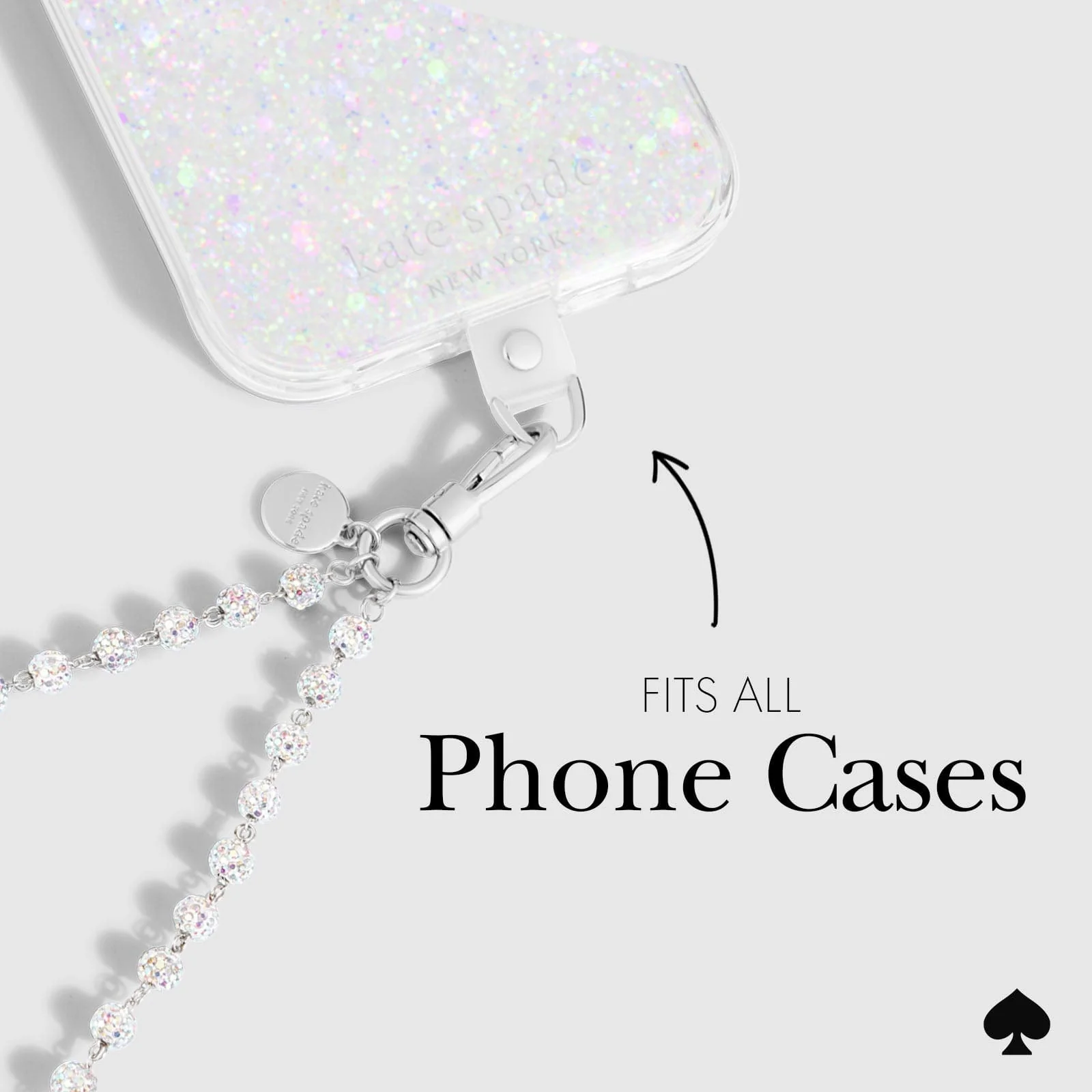 Kate Spade Phone Charm Wrist Strap - Razzle Dazzle
