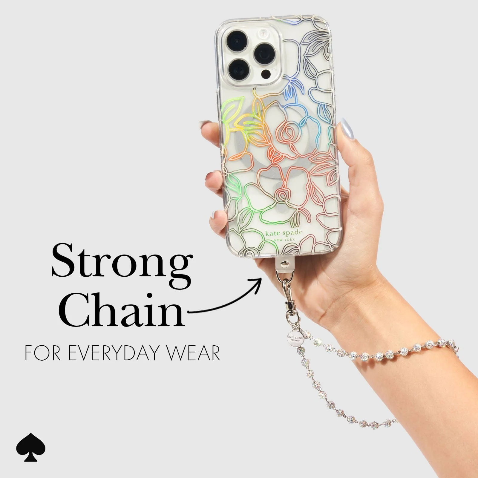 Kate Spade Phone Charm Wrist Strap - Razzle Dazzle