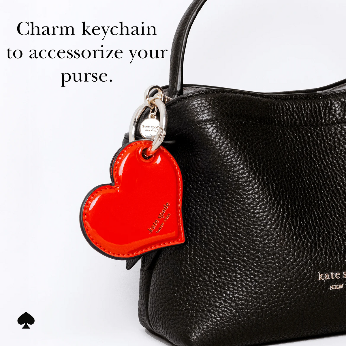 Kate Spade Heart Charm Keychain for AirTag - Mac Addict