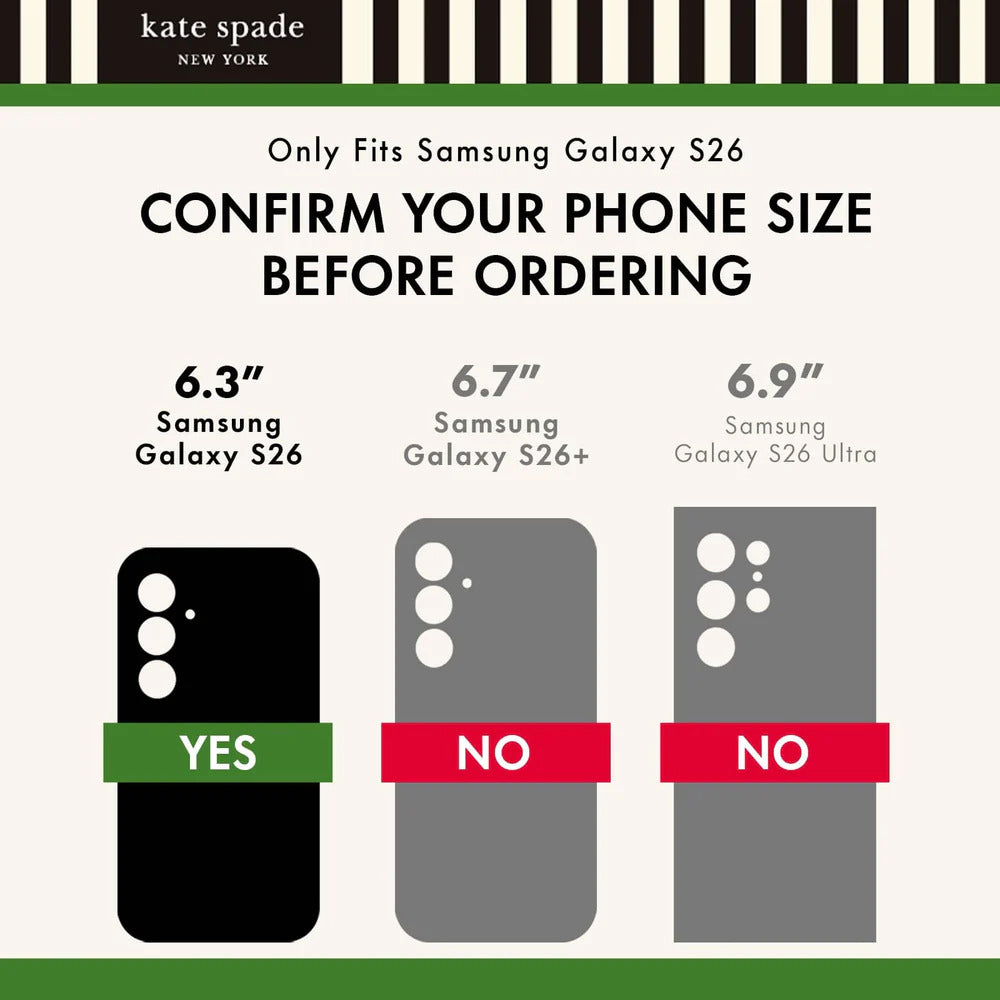 Kate Spade Flowerbed Magnet Case Samsung S26 Standard