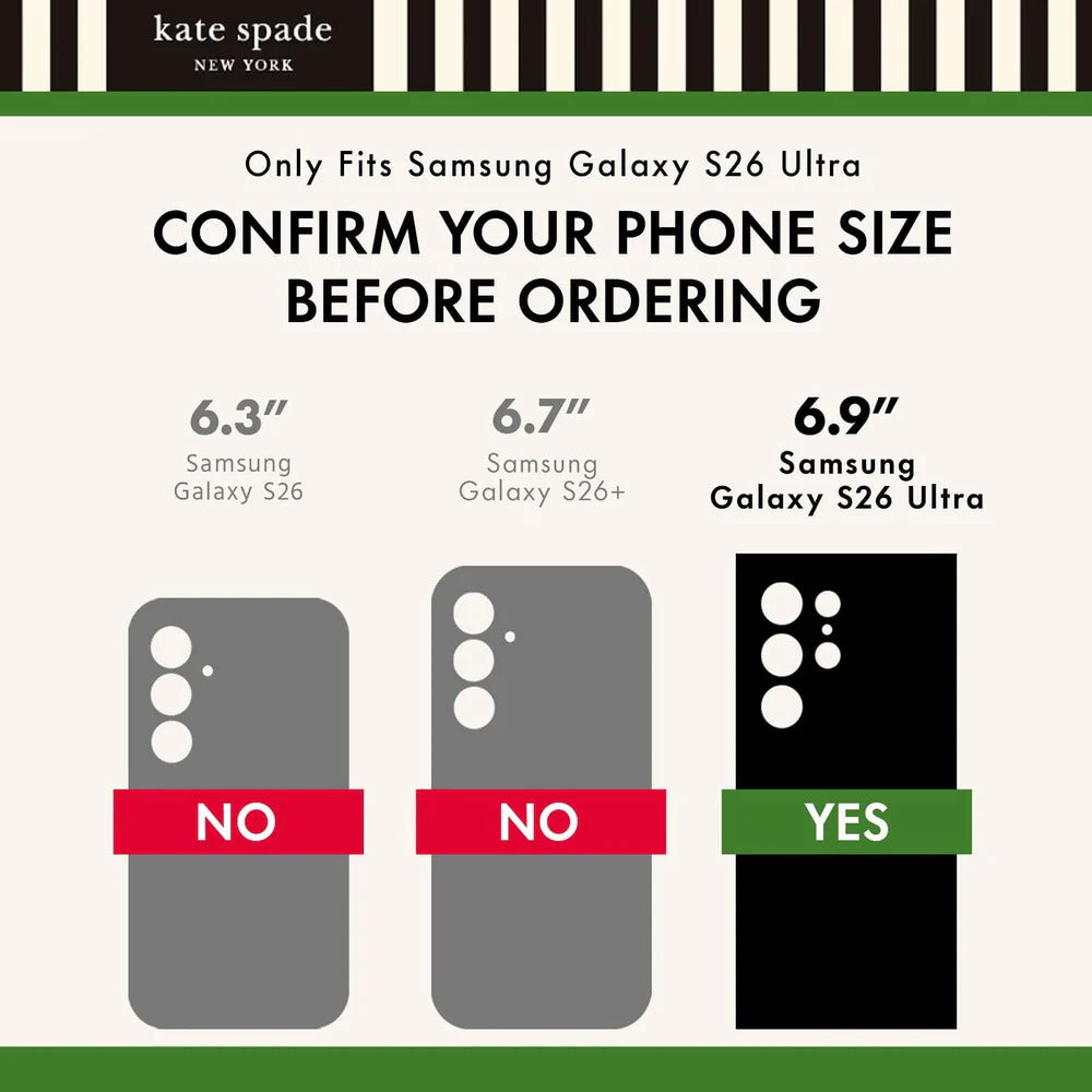 Kate Spade Flowerbed Magnet Case Samsung S26 Ultra - Mac Addict