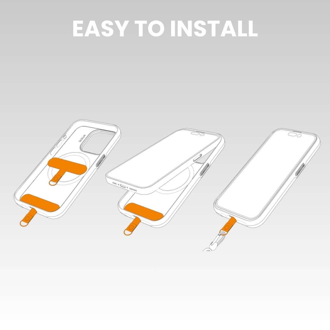 Go Crossbody Lanyard for Smart Phone by EFM - Gold