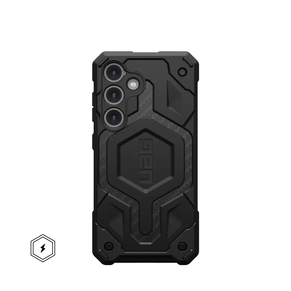 UAG Monarch Pro Rugged Case &amp; Magnet Samsung S25 Plus 5G 6.7 - Carbon Fibre