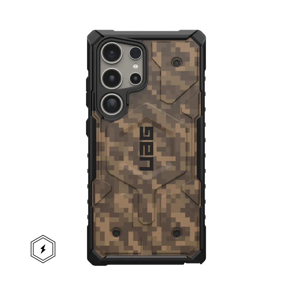UAG Pathfinder Magsafe Rugged Case Samsung S24 Ultra 5G 6.8 - Camo Dark Earth - Mac Addict
