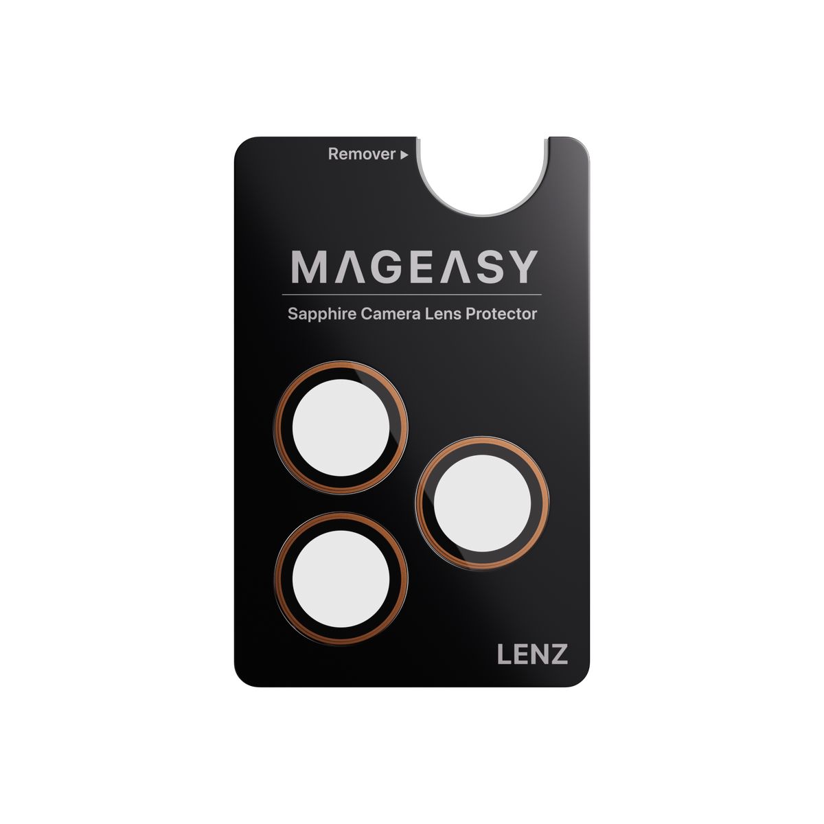 Mageasy Sapphire Camera Lens Protector for iPhone 17 Pro & 17 Pro Max - Coral - Mac Addict