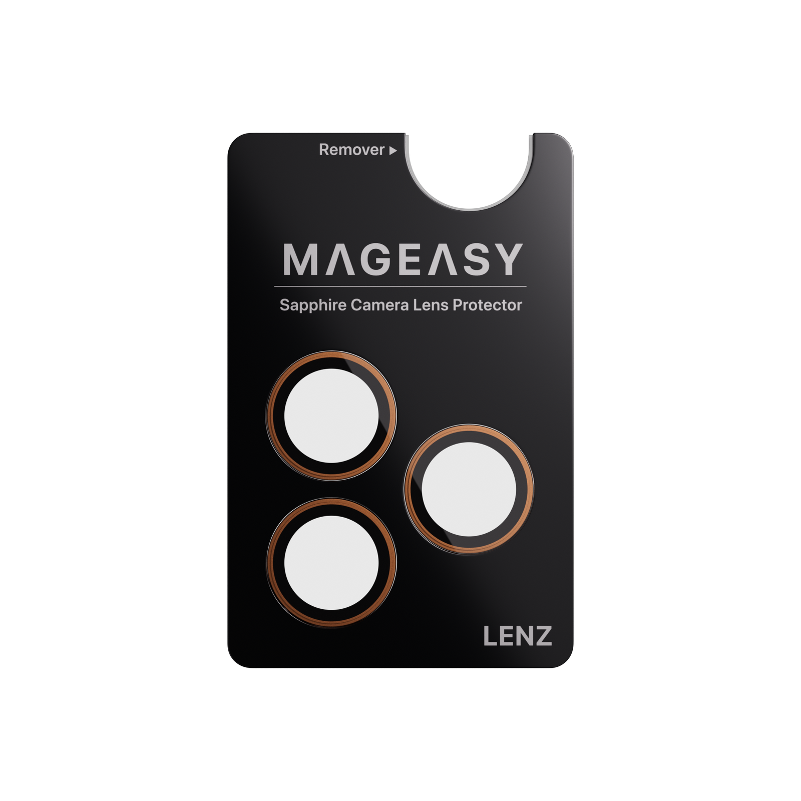 Mageasy Sapphire Camera Lens Protector for iPhone 17 Pro & 17 Pro Max - Coral - Mac Addict