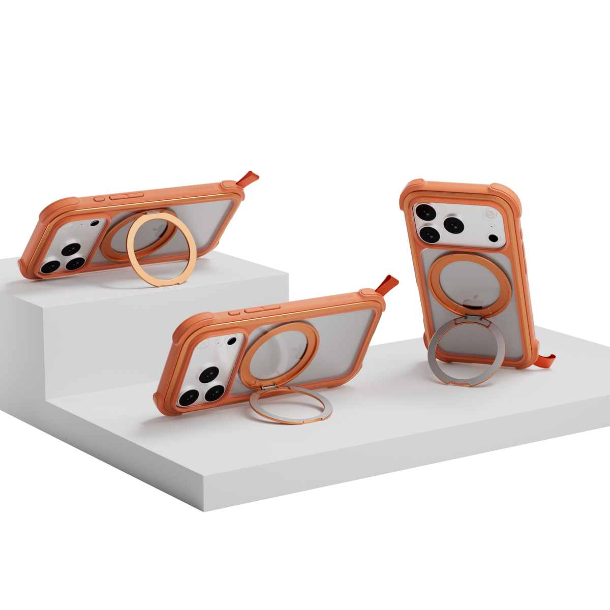 MagEasy Odyssey Stand M 360 Case for iPhone 17 Pro Max - Coral - Mac Addict
