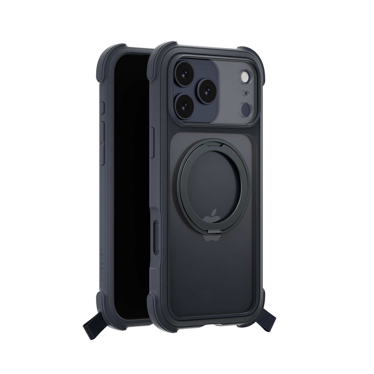 MagEasy Odyssey Stand M 360 Case for iPhone 17 Pro Max - Leatherette Midnight - Mac Addict