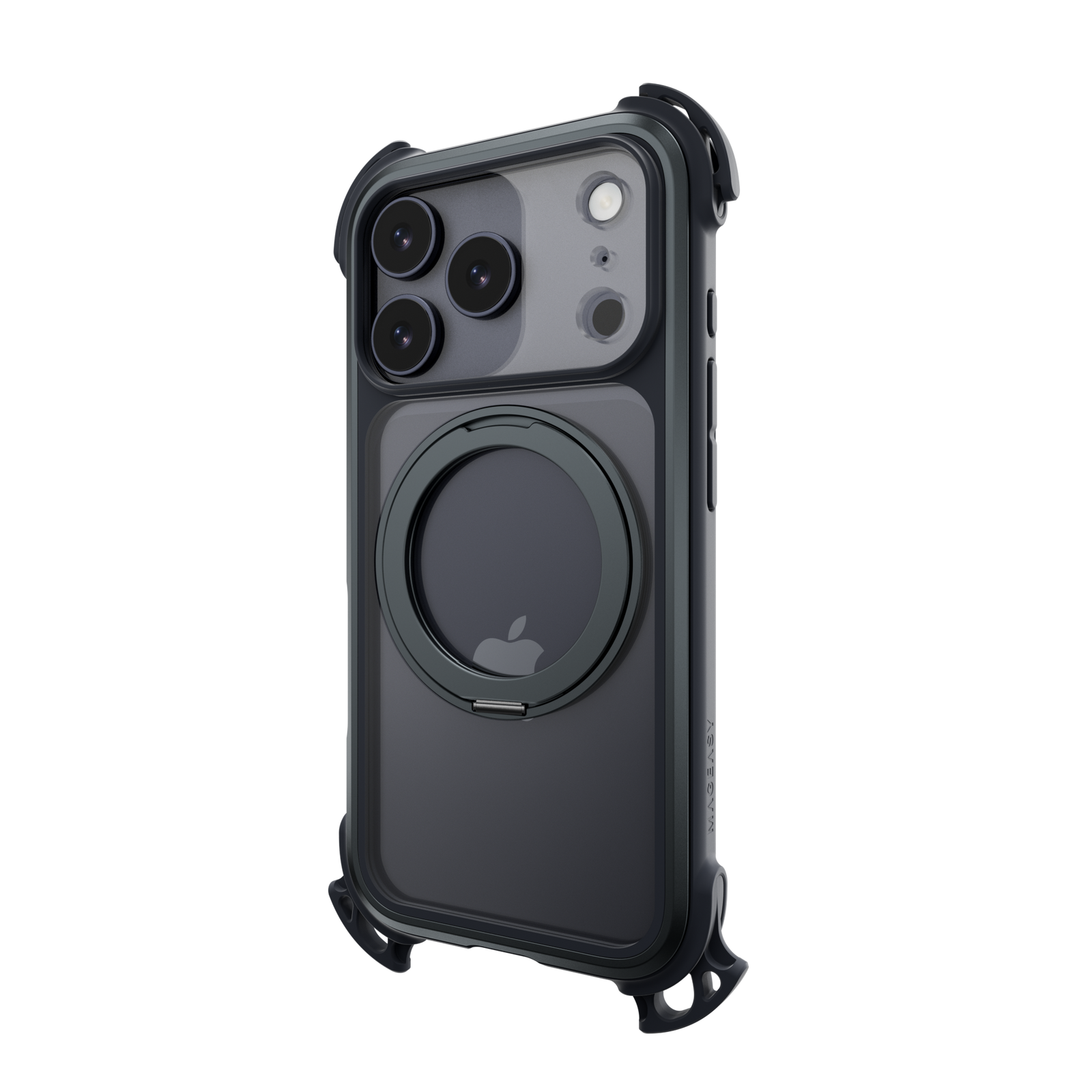 Mageasy Odyssey Ultra M 360 Tough Case & Stand & Lanyard for iPhone 17 Pro - Midnight Black - Mac Addict