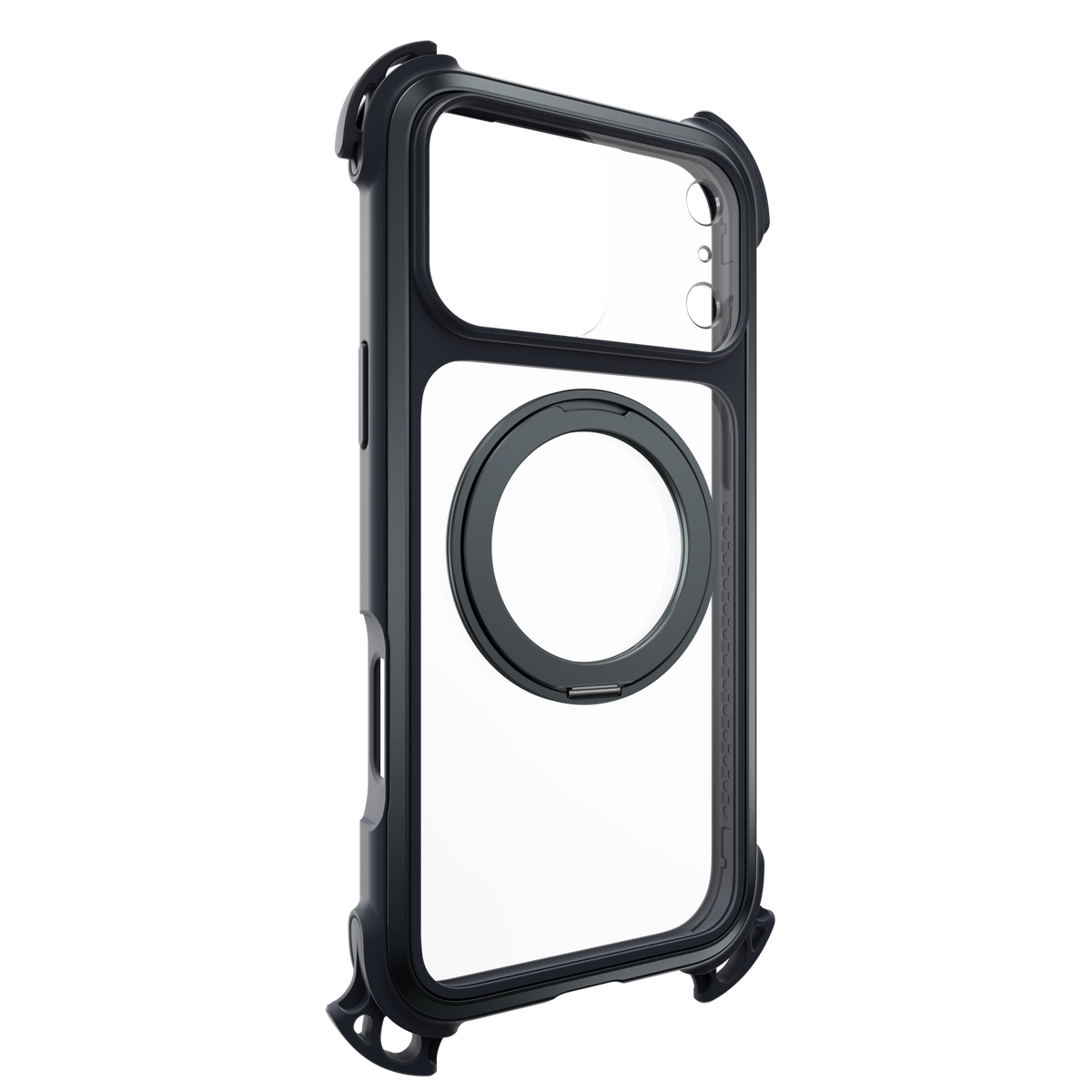Mageasy Odyssey Ultra M 360 Tough Case & Stand & Lanyard for iPhone 17 Pro Max -Midnight Black - Mac Addict