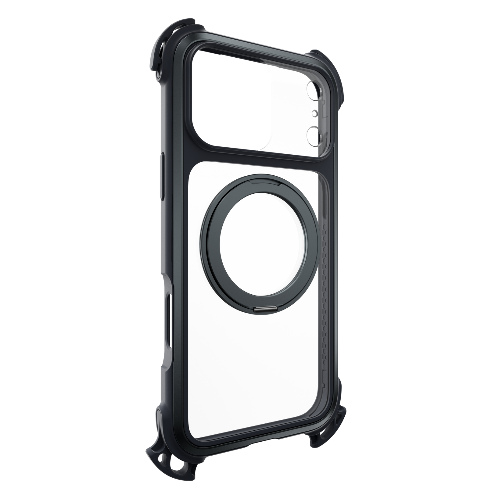 Mageasy Odyssey Ultra M 360 Tough Case & Stand & Lanyard for iPhone 17 Pro Max -Midnight Black - Mac Addict