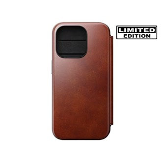 Nomad Horween Leather FOLIO Case for iPhone 16 Pro - Olde Dublin Limited Ed