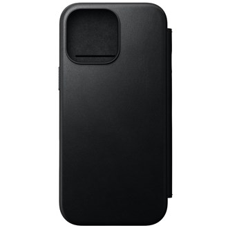 Nomad Modern Leather Folio Case for iPhone 16 Pro Max - Black - Mac Addict