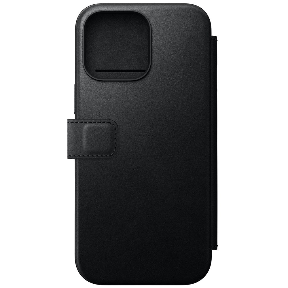 Nomad Modern Leather Folio Case for iPhone 16 Pro Max - Black - Mac Addict