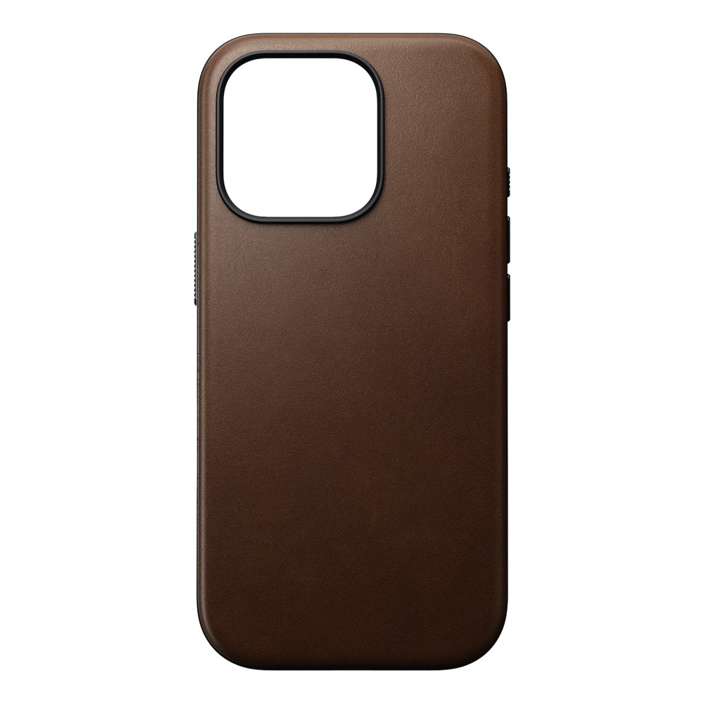 Nomad Modern Leather Case for iPhone 16 Pro 6.3 - Brown - Mac Addict