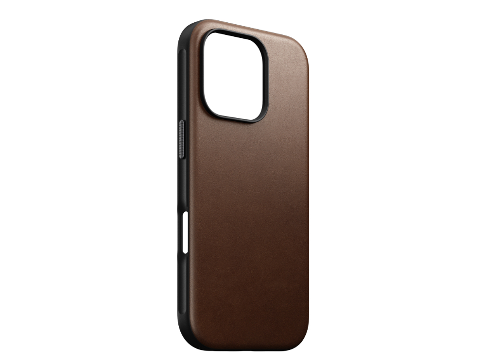 Nomad Modern Leather Case for iPhone 16 Pro 6.3 - Brown - Mac Addict