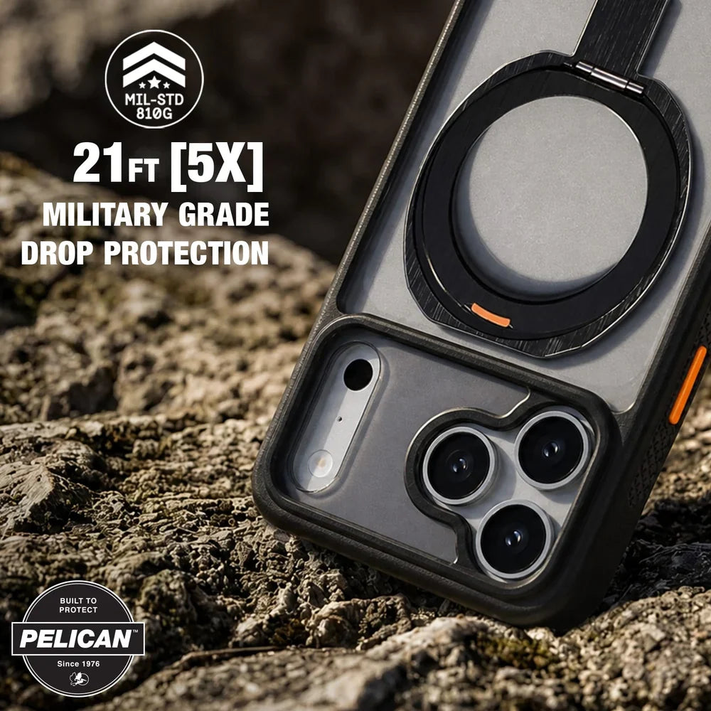 Vault MagSafe Case with Stand for iPhone 18 Pro 6.3 in Smoke - Pelican