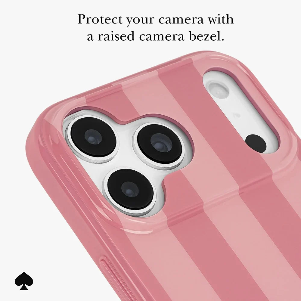 Bold Strip Rose Coral MagSafe Case for iPhone 18 Pro Max in Pink - Kate Spade