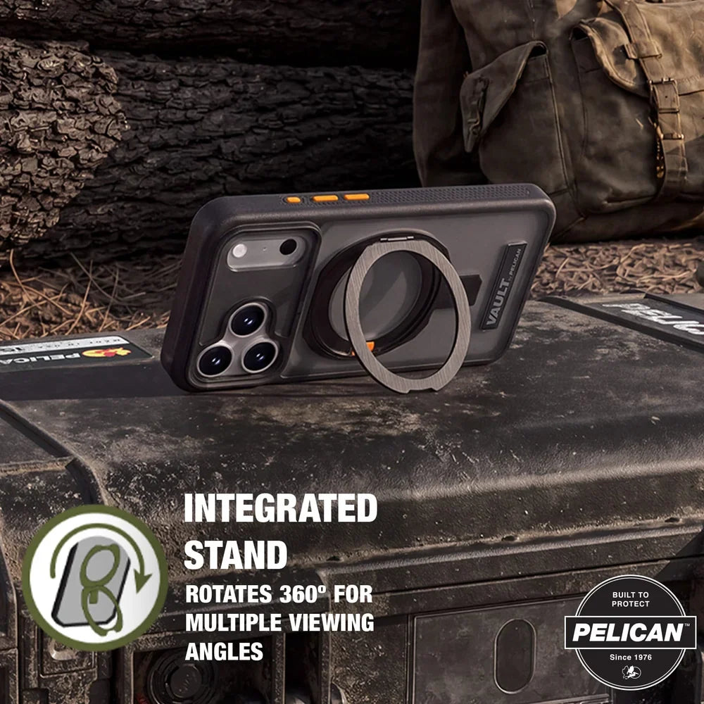 Vault MagSafe Case with Stand for iPhone 18 Pro Max in Smoke - Pelican