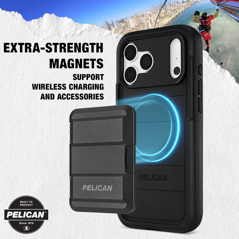 Voyager MagSafe Case with Holster for iPhone 18 Pro 6.3 in Black - Pelican