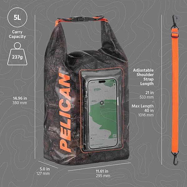 Pelican Marine Waterproof 5L Dry Bag - Hunter Camo