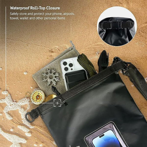 Pelican Marine Waterproof 5L Dry Bag - Stealth Black