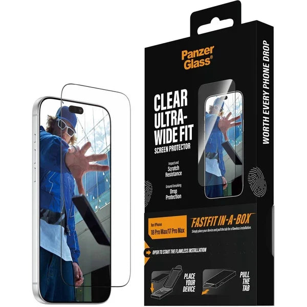 PanzerGlass Screen Protector for iPhone 18 Pro Max &amp; 17 Pro Max 6.9