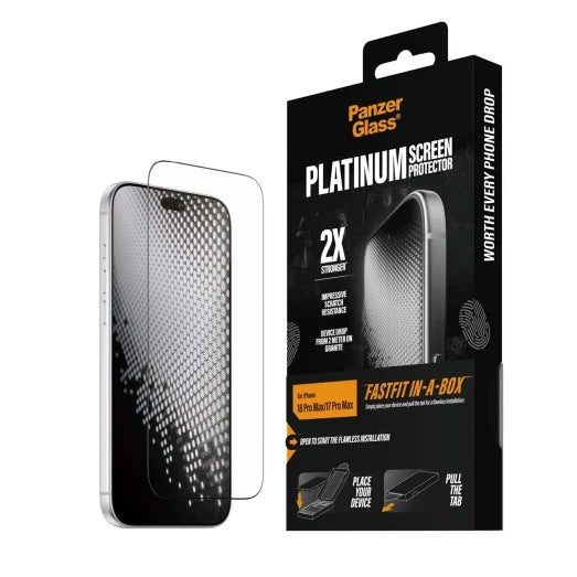 PanzerGlass Platinum Screen Protector iPhone 18 Pro Max &amp; 17 Pro Max