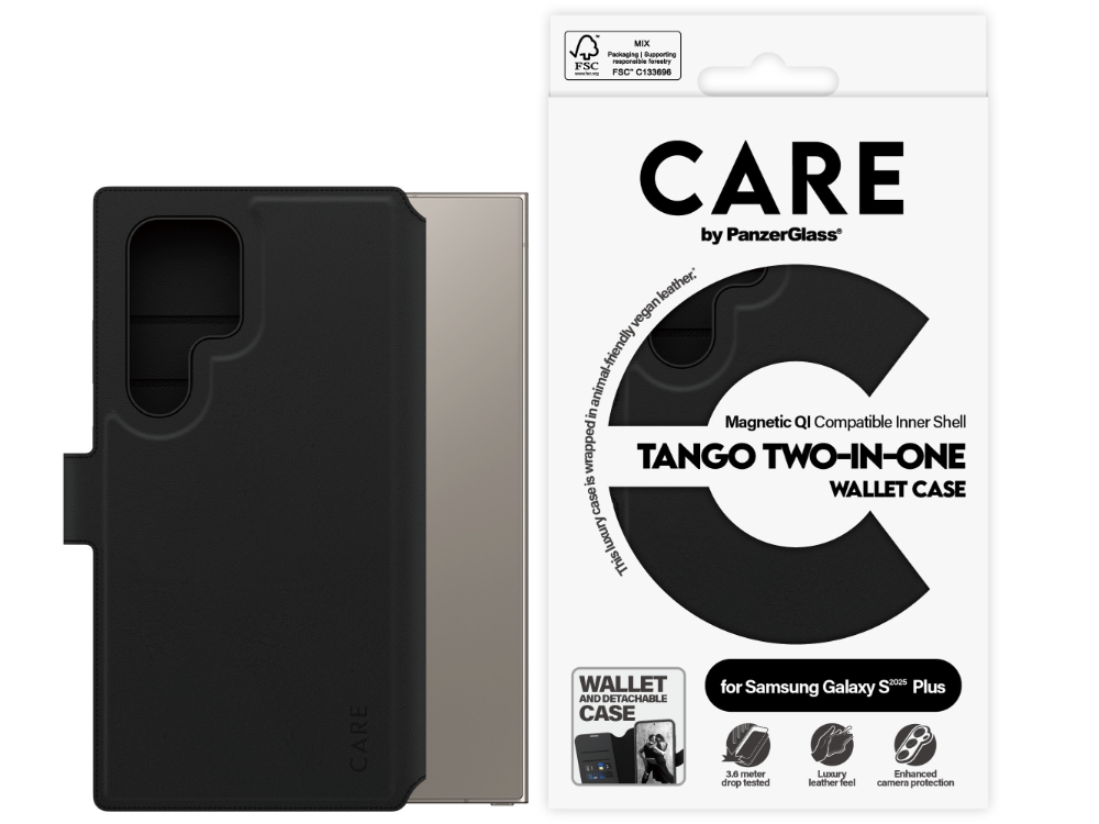 PanzerGlass Tango Wallet Case 2in1 Samsung S25 Ultra 6.9 - Black