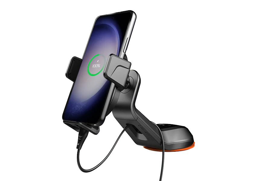 Cygnett Universal Window & Dash Car Mount & Wireless Charger - Black