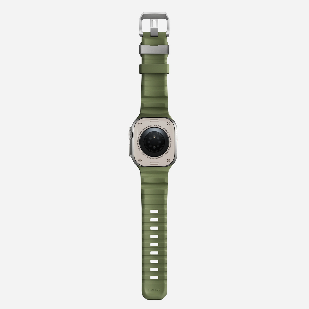 Nomad Rocky Point Band for Apple Watch 44-46-Ultra - Forest Green (Natural Hardware)