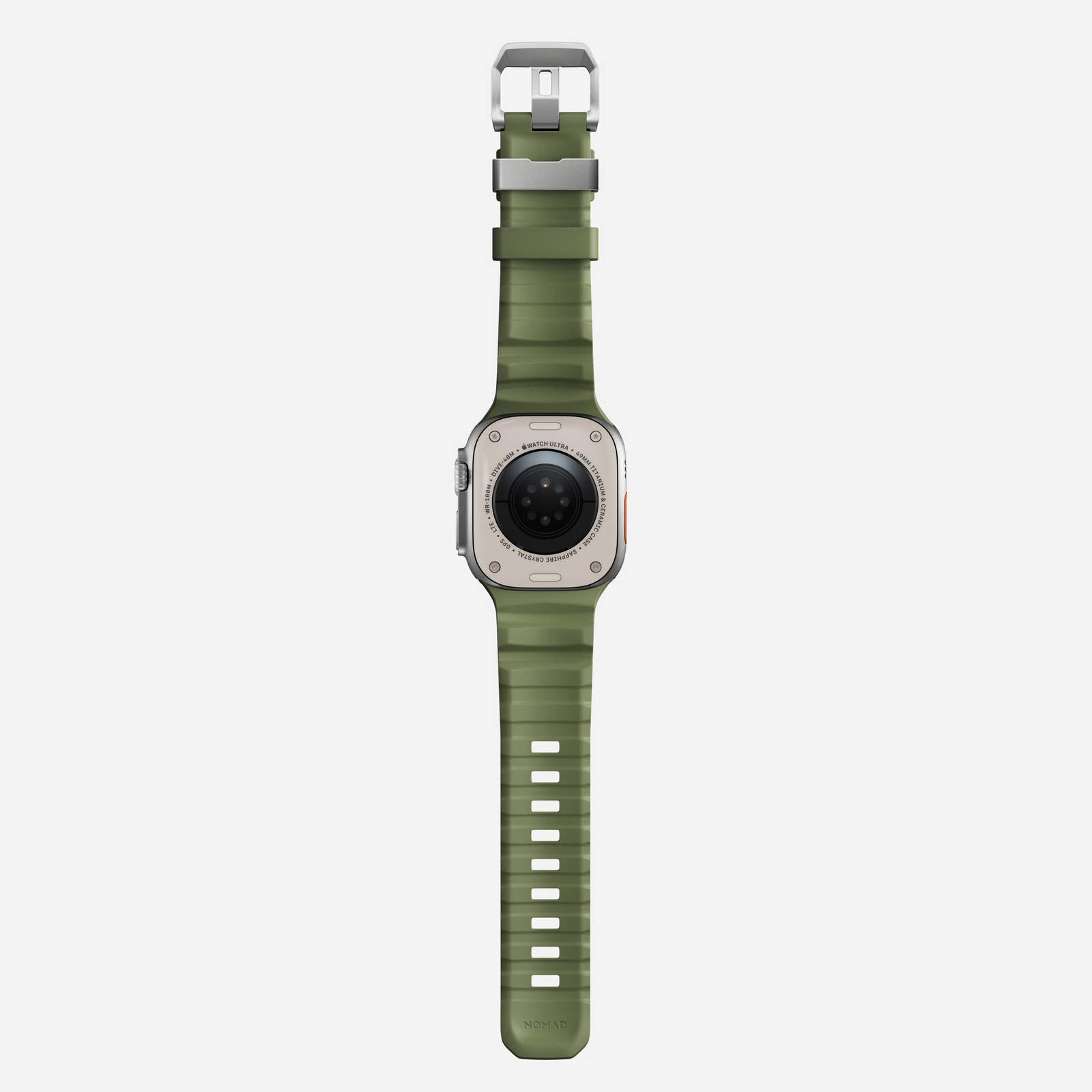 Nomad Rocky Point Band for Apple Watch 44-46-Ultra - Forest Green (Natural Hardware)