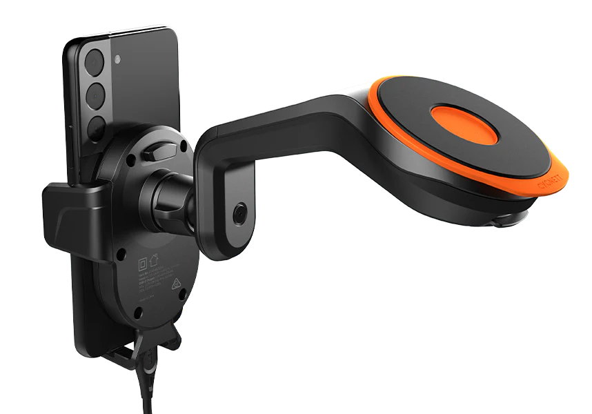 Cygnett Universal Window & Dash Car Mount & Wireless Charger - Black