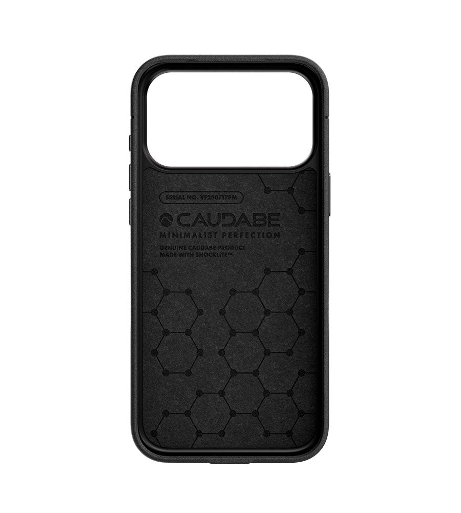 Sheath (OPEN) Case MagSafe iPhone 18 Pro Max 6.9 in Black - Caudabe