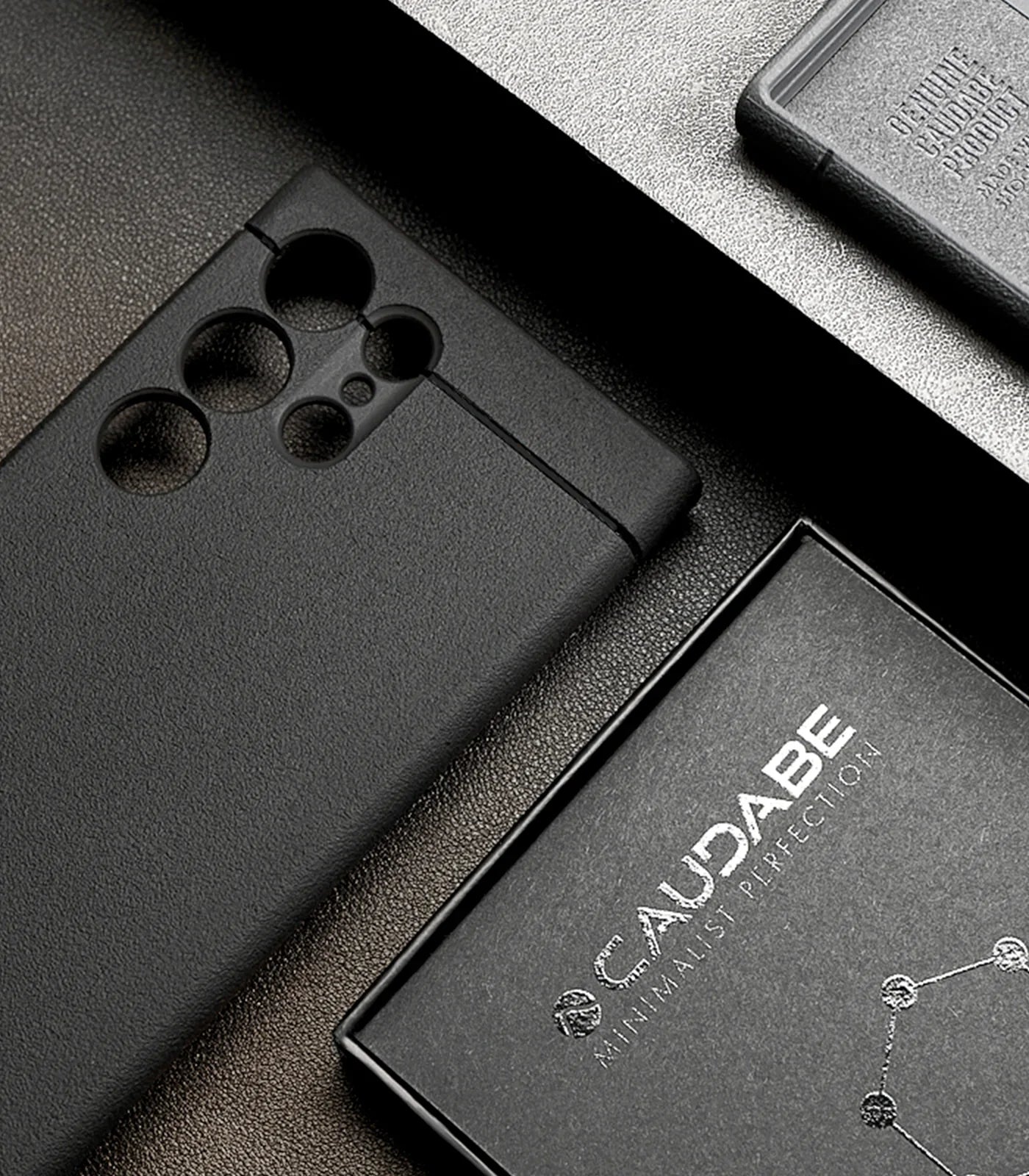 Caudabe Sheath Case with Magnets for Samsung Galaxy S24 Ultra - Black