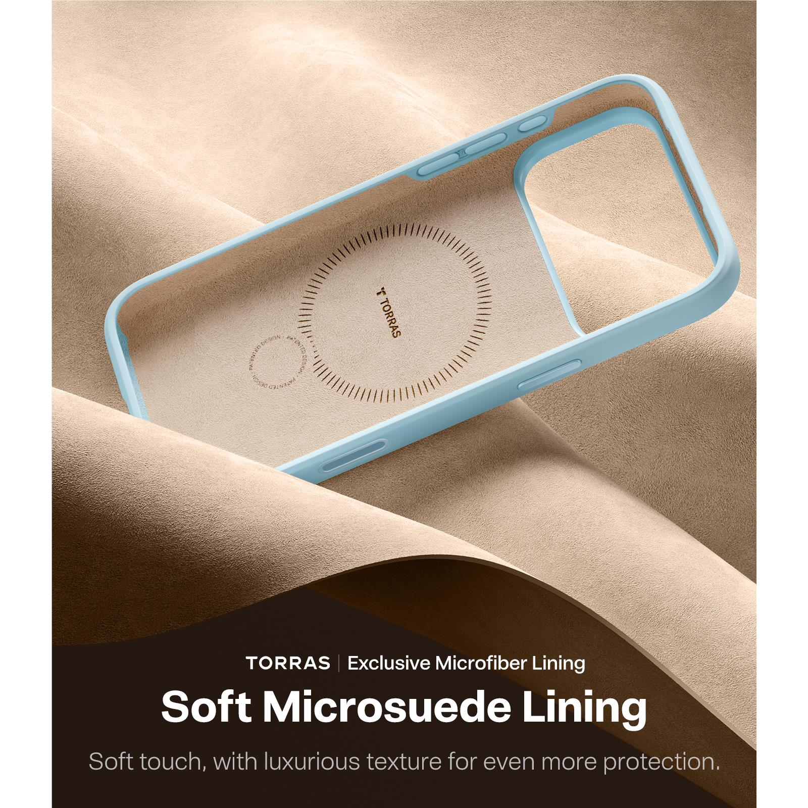 Torras Ostand Silicone MagSafe Case iPhone 17 Pro - Baby Blue - Mac Addict