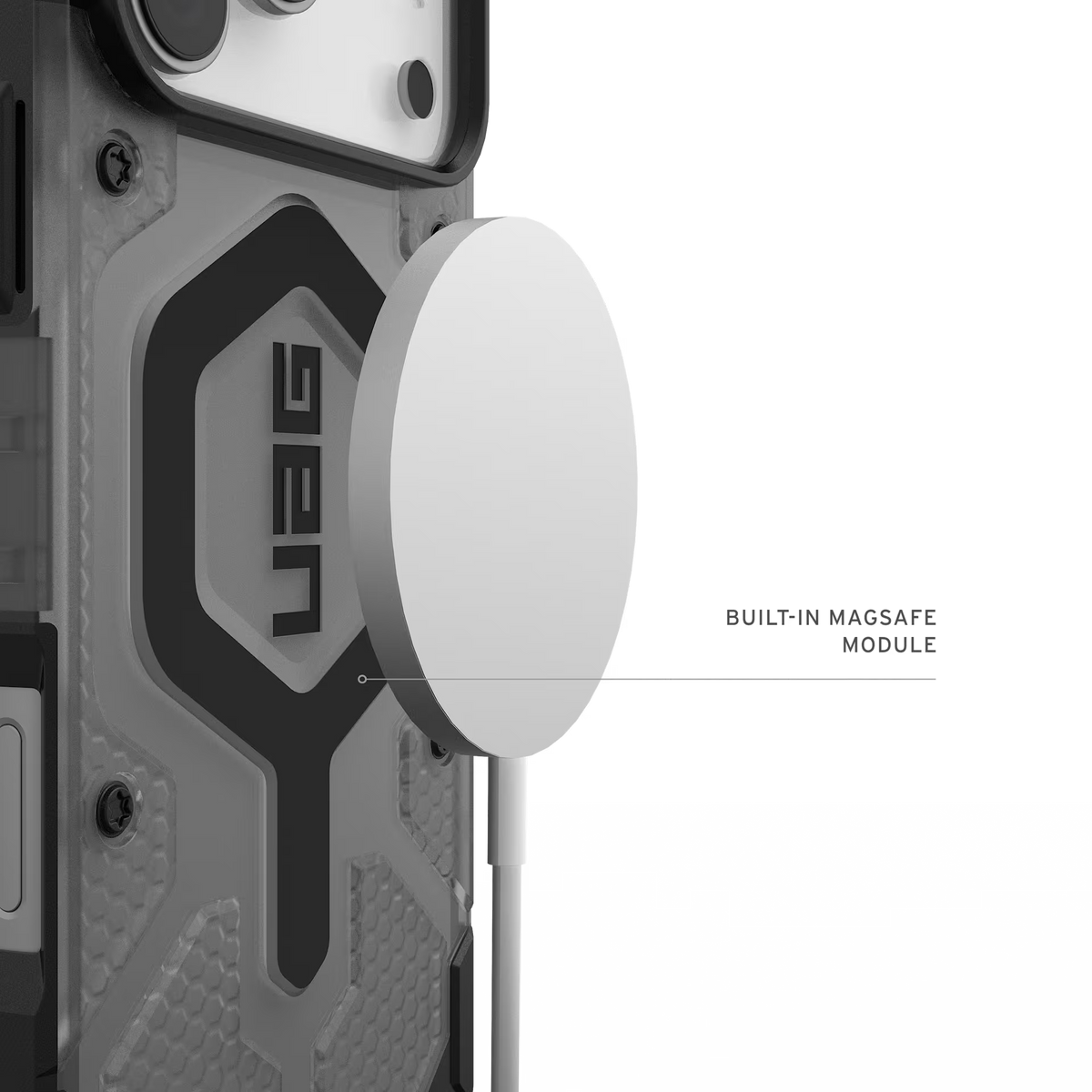 Pathfinder Clr MagSafe Case for iPhone 18 Pro Max 6.9 in Ash/Black - UAG