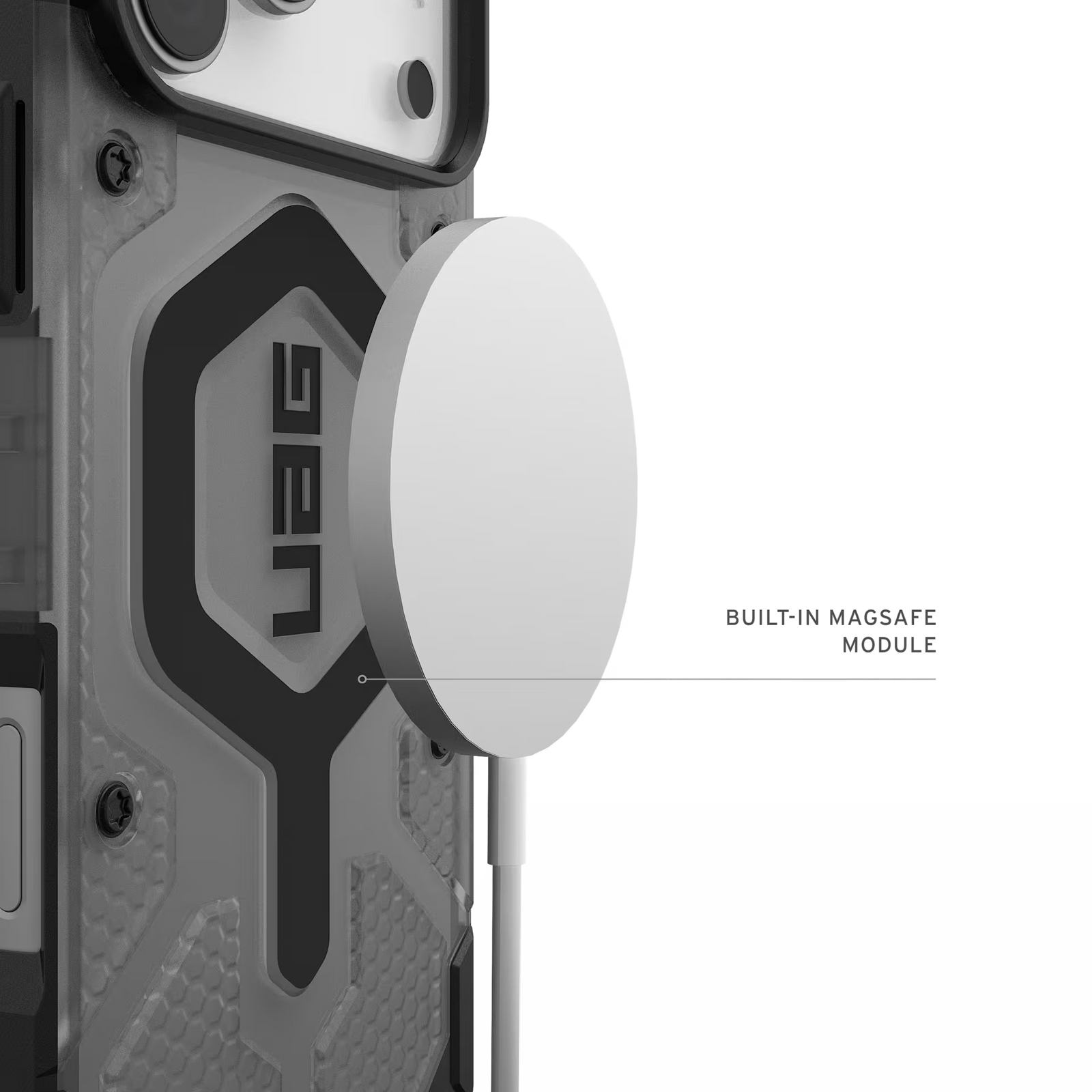 Pathfinder Clr MagSafe Case for iPhone 18 Pro Max 6.9 in Ash/Black - UAG