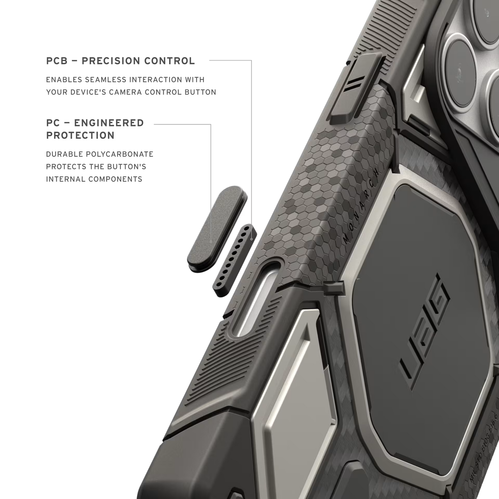 Monarch Pro Case for iPhone 18 Pro Max 6.9 in Titanium - UAG